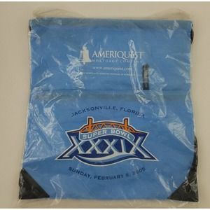Super Bowl Drawstring Pack Backpack NFL XXXIX 39 Jacksonville Eagles Patriots
